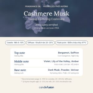 Thông tin phối hương Cashmere Musk