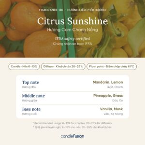 Thông tin phối hương Citrus Sunshine